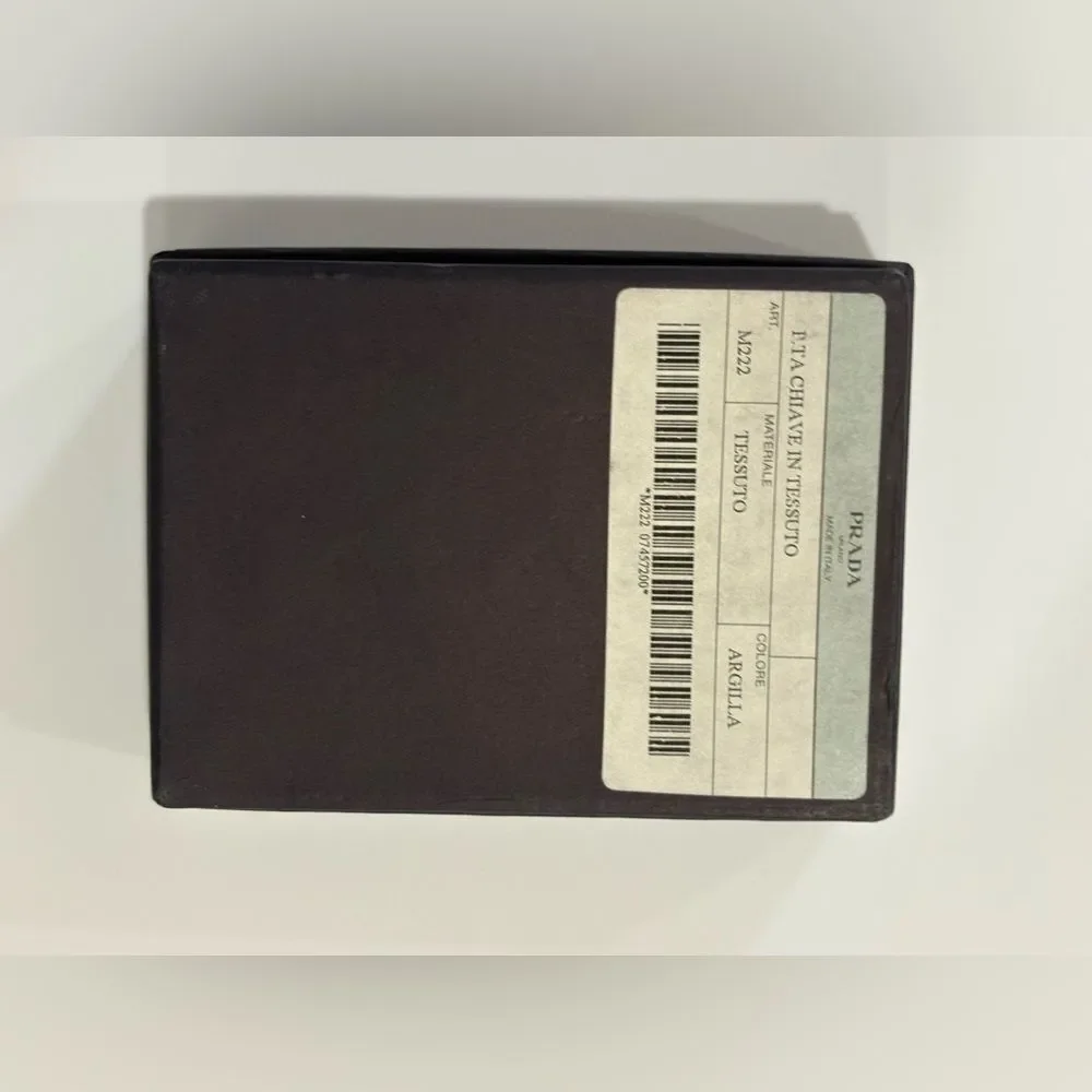 Prada Black Saffiano Leather Key Case Holder